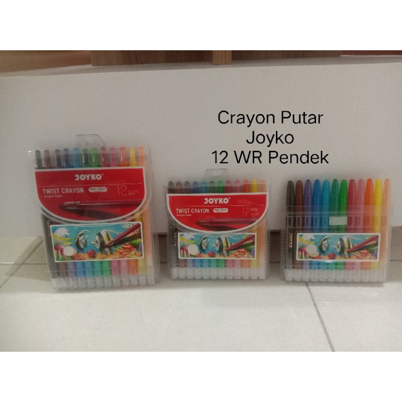 

Crayon Putar Joyko 12 Warna panjang / pendek