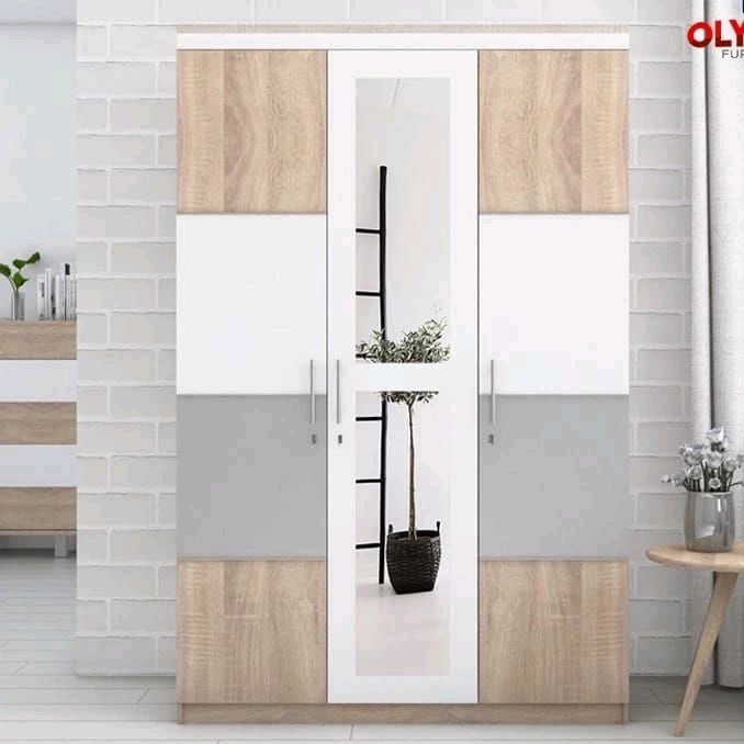 LEMARI PAKAIAN MINIMALIS LEMARI BAJU ELEGAN LEMARI PAKAIAN OLIMPIC ORI