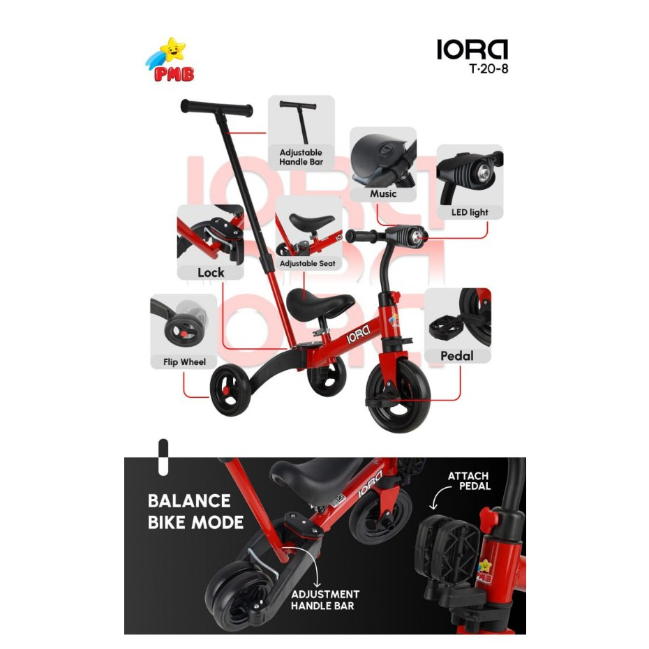 PUSHBIKE / BALANCE BIKE PMB IORA T20-8