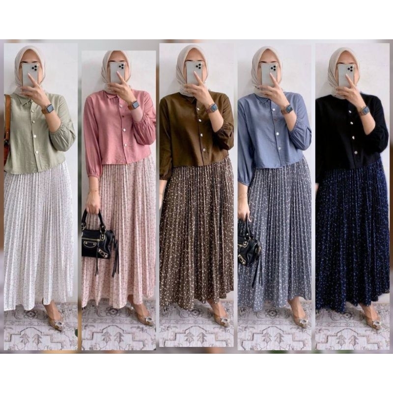 One set Rok plisket premium