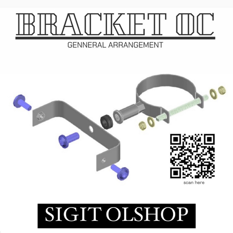 pRM bracket oc gsx / mx matic universal oil cooler radiator oc gsx