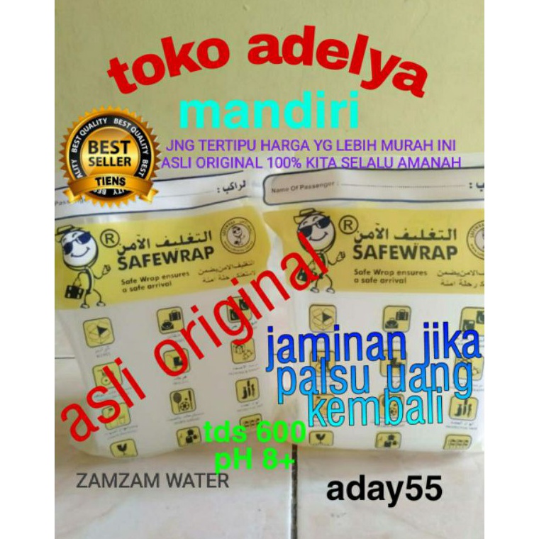 

eq Terbaru Air zamzam 1 liter asli 1 original murni T57