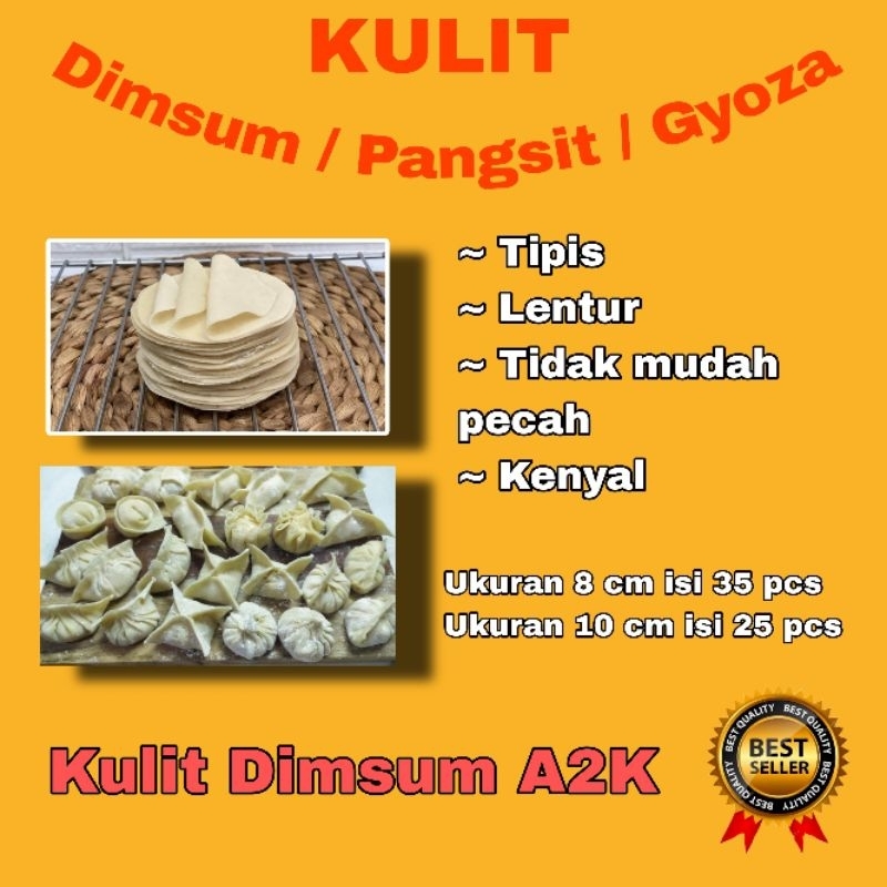 

Kulit Dimsum gyoza tipis lembut dan dan anti lengket isi 35 lembar