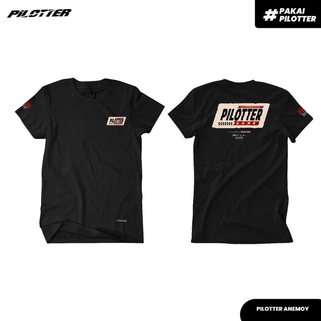 KAOS PILOTTER ANEMOI ORIGINAL FREE STIKER KAOS PILOTTER UNISEX