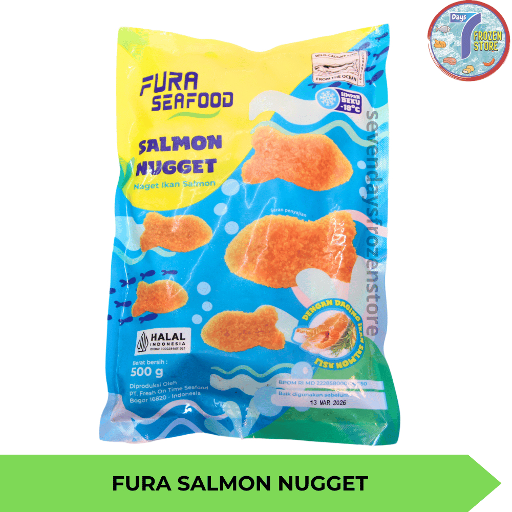 

Fura Seafood Salmon Nugget | Naget Ikan Salmon 500 gr