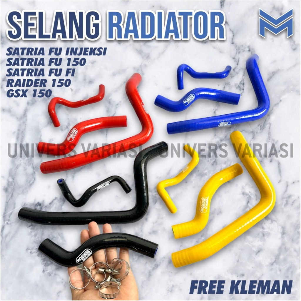 SELANG RADIATOR ORIGINAL THAILAND SET 3 PCS GSX 150 SATRIA FU FI RIDER R150 INJEKSI SLANG PNP Selang