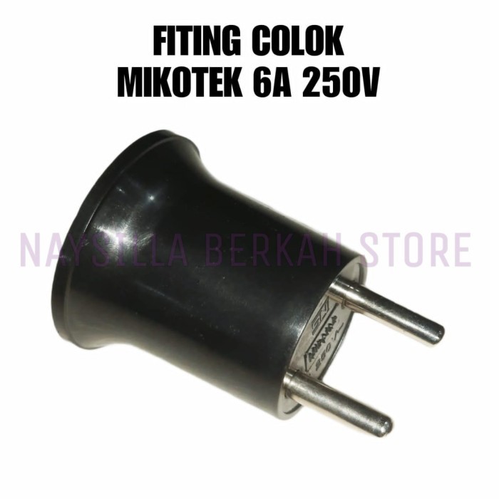 FITING COLOK MIKOTEK 6A 250V - FITTING LAMPU COLOK MIKOTEK 6A 250V