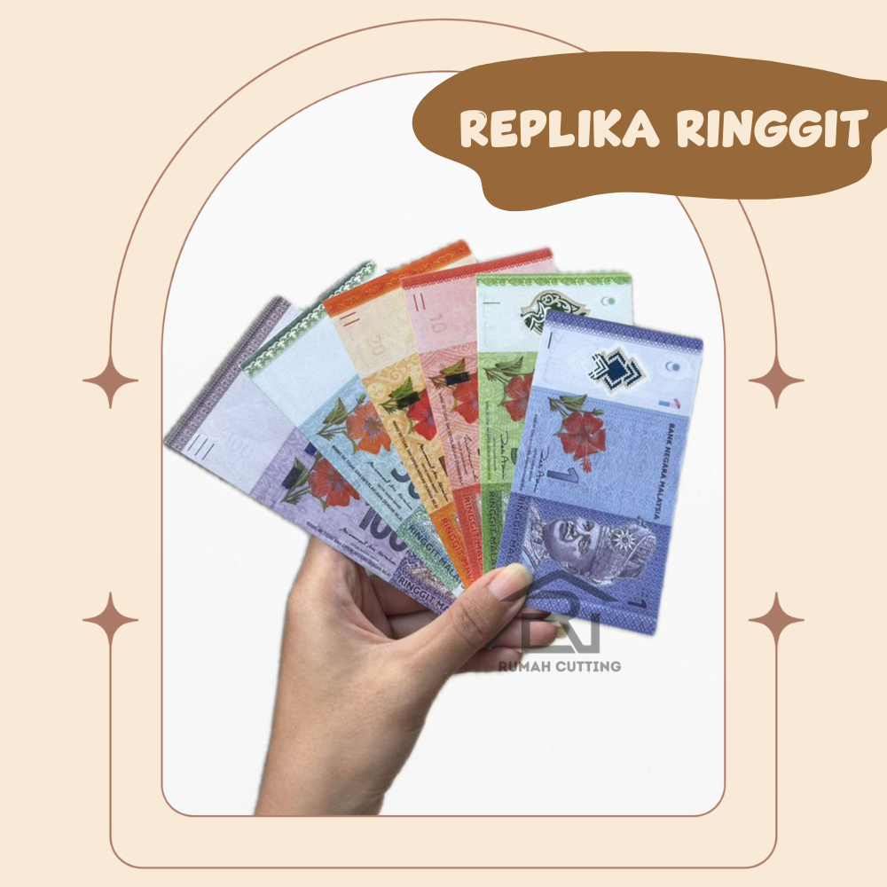 Uang Ringgit Malaysia Replika Uang Mainan Mahar Pernikahan SGP Palsu Uang Mainan