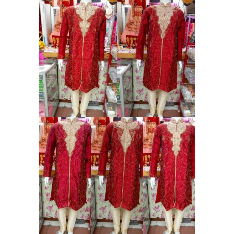 Kurta Sherwani Baju India Pengantin Hitam Jumbo BIG SIZE