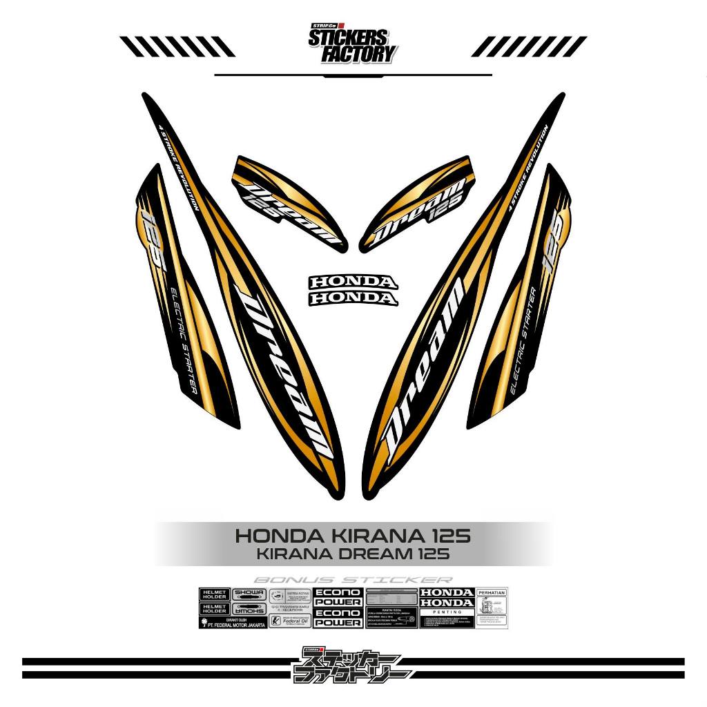 STICKER STRIPING HONDA KIRANA DREAM 125 / STRIPING KIRANA DREAM / STIKER KIRANA DREAM 125 / MOTIF 19