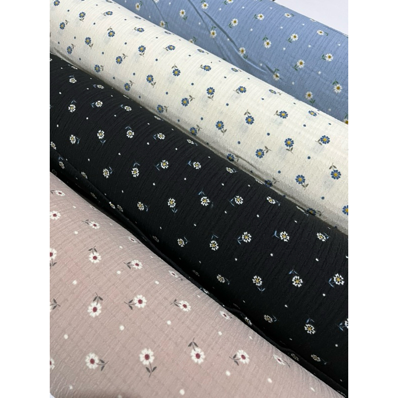 KAIN CRINKLE MOTIF BUNGA VINKA