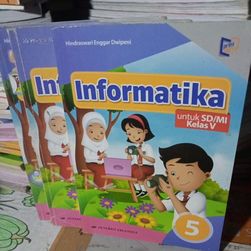 BUKU TIK/INFORMATIKA UNTUK SD KELAS 5 REVISI K13 PENERBIT ERLANGGA