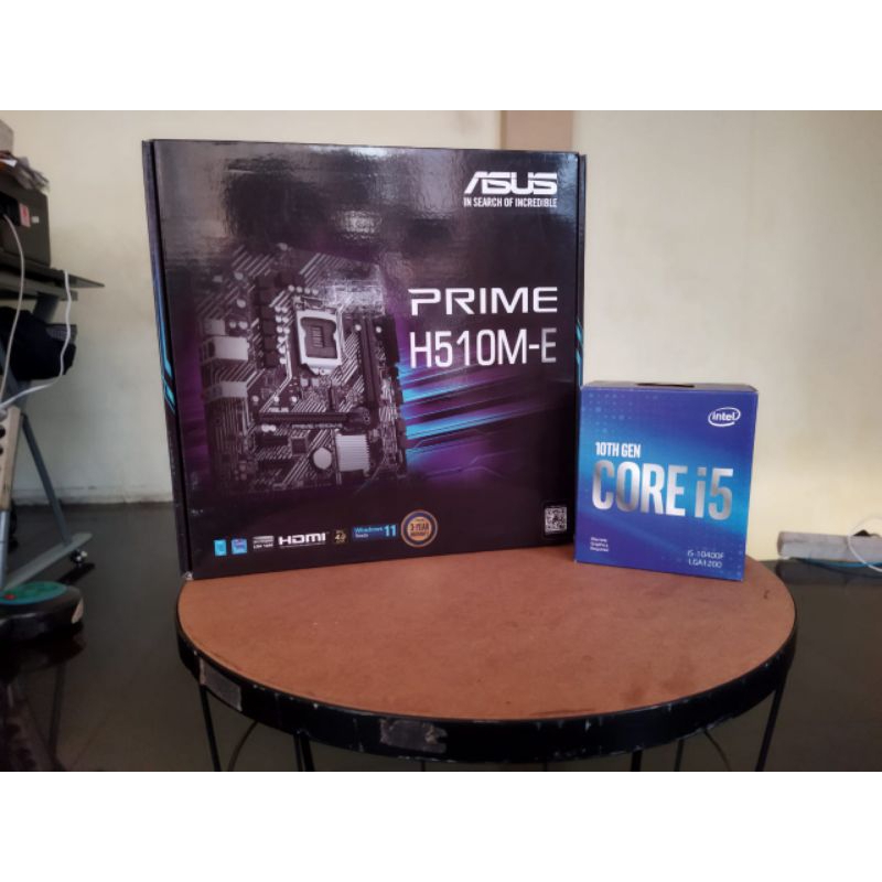 Motherboard ASUS Prime H510M-E + Processor i5-10400F Second ex warnet