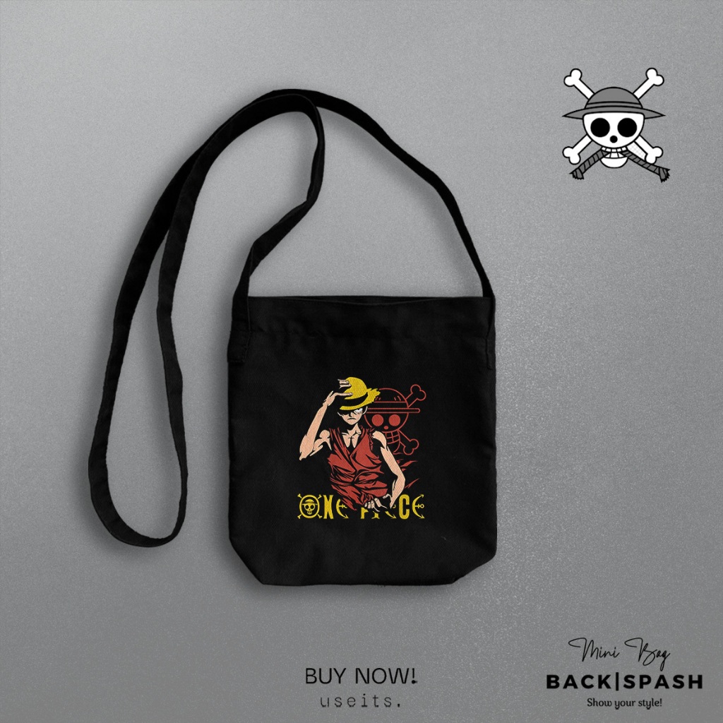 Tas Mini Sling Bag One Piece Mini Bag ANIME One Piece Luffy Shanks Zoro MSB1