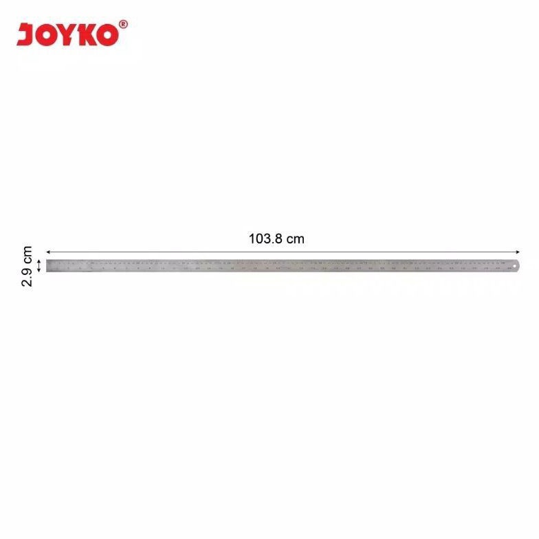 

KELUARAN TERBARU Penggaris Besi Stainless Ruler Joyko 1 Cm1 Meter