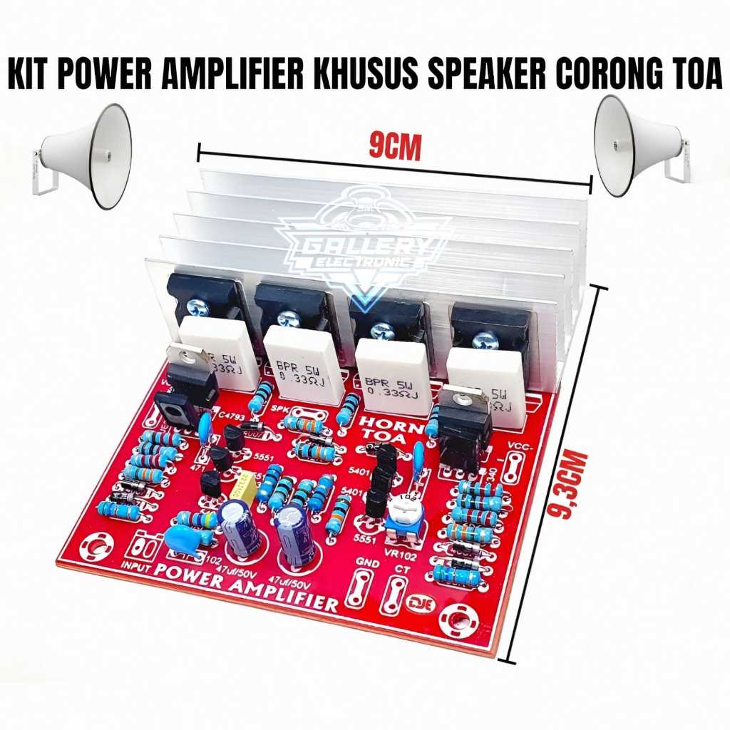 Driver Kit Power TOA Lengkap Final + Heatsink Kualitas Terbaik