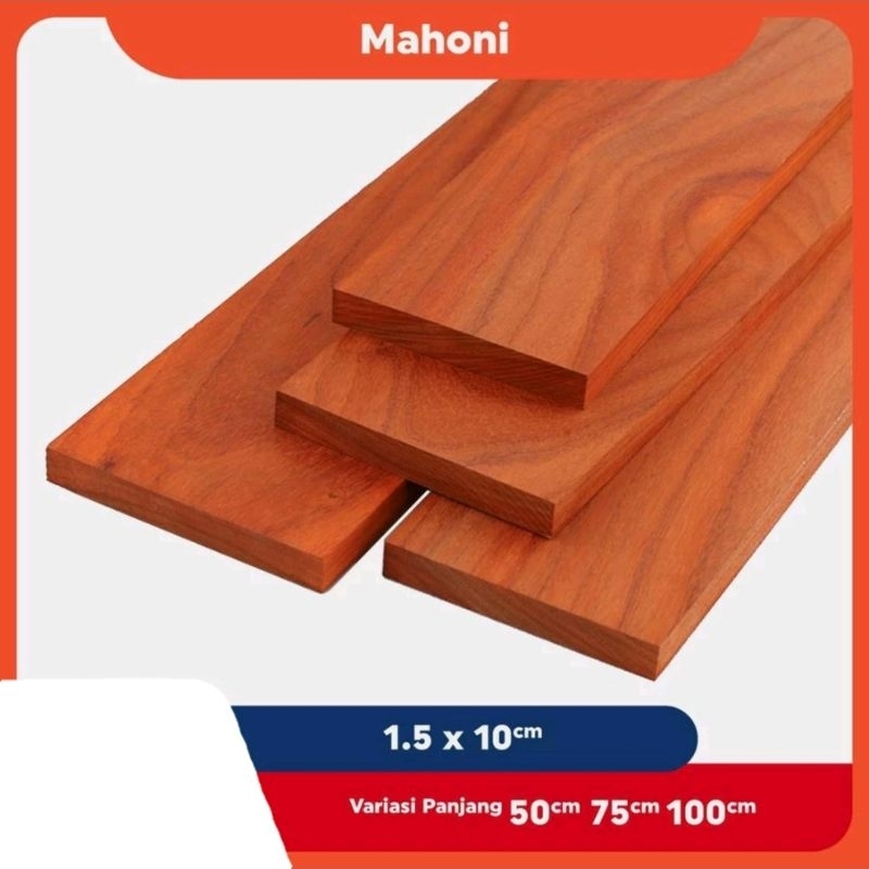 Papan Kayu Mahoni panjang 100cm*10*1,7