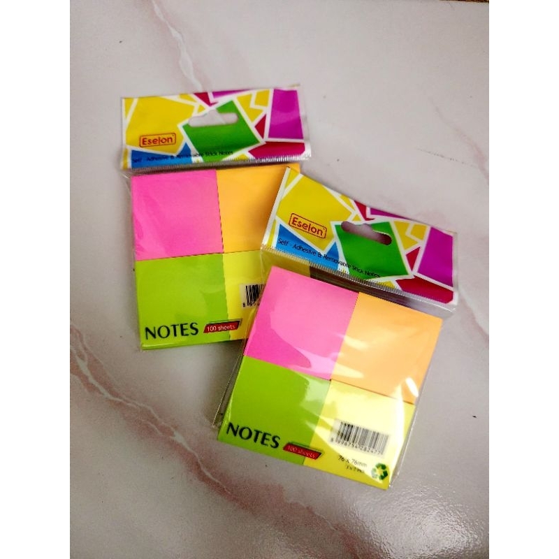 

STIKY NOTES 4 WARNA 76X76MM ISI 100 LEMBAR | ESELON
