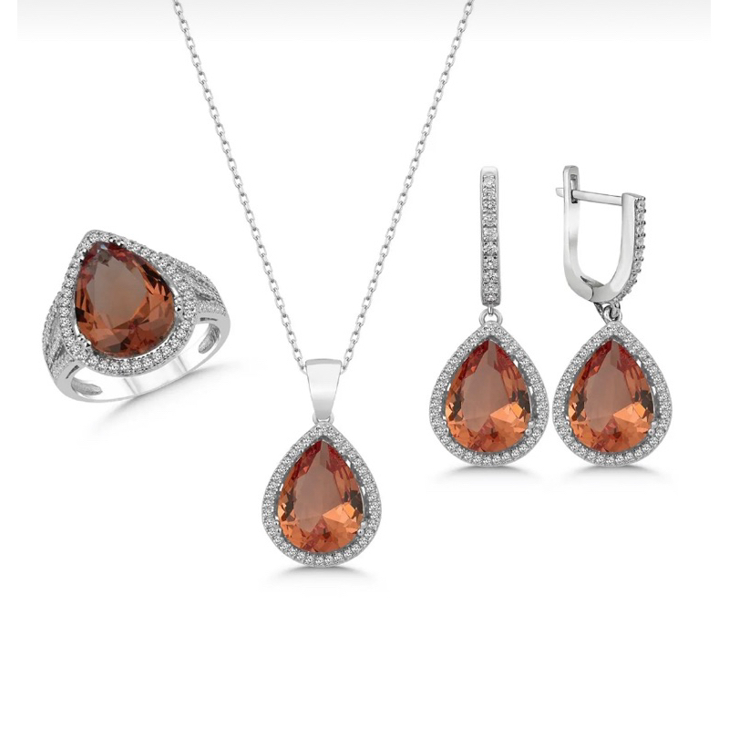 Zultanite Full Set Sultan Queen Looks Silver s925 Original Turki