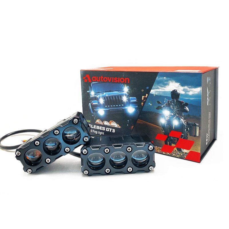 Lampu tembak mini Projie 3 mata Autovision Celebes GT3
