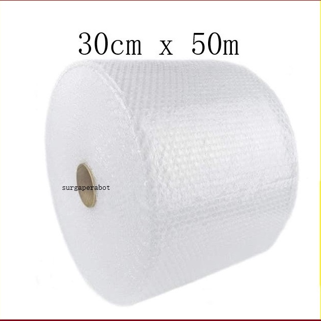 

Kepoin aja Bubblewrap 3cm x 5m bening bubble wrap roll murah plastik eceran bandung