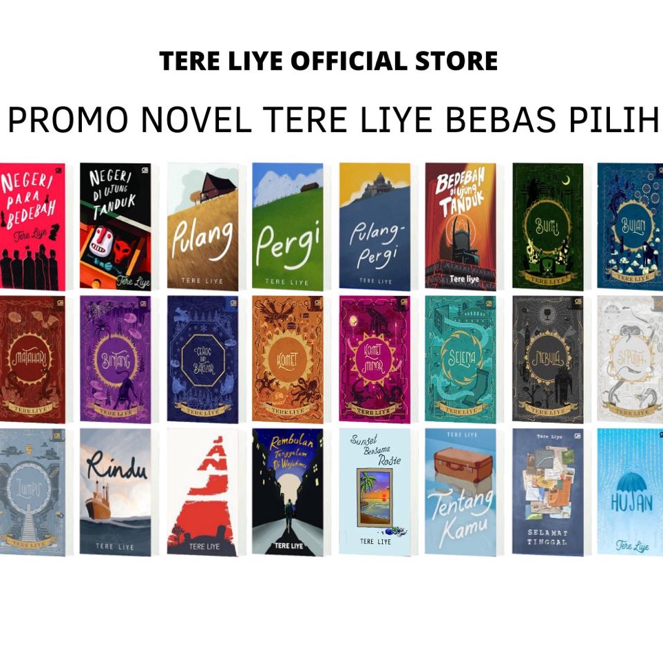 Paket Hemat Tere Liye  Promo Buku Tere Liye