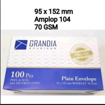

Amplop putih / Amplop Grandia 104 putih / Amplop polos bukan paperline isi 100 pcs