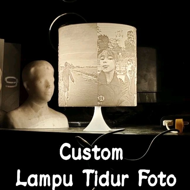 Custom Lampu Tidur Foto Lithophane Dan Hadiah Kado Ulang Tahun