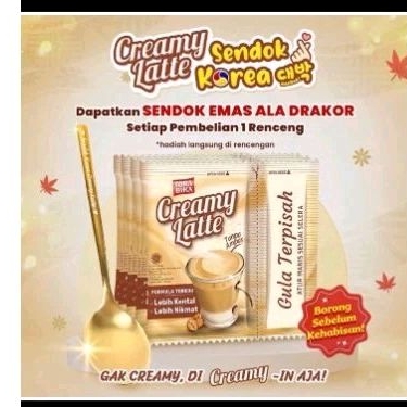 TORABIKA CREAMY   LATTE PER 10PCS free SENDOK