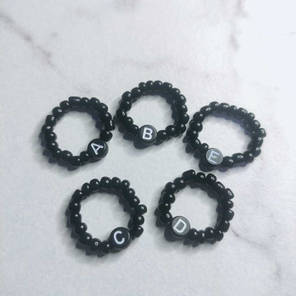 Cincin Manik Huruf / Cincin Manik Beads