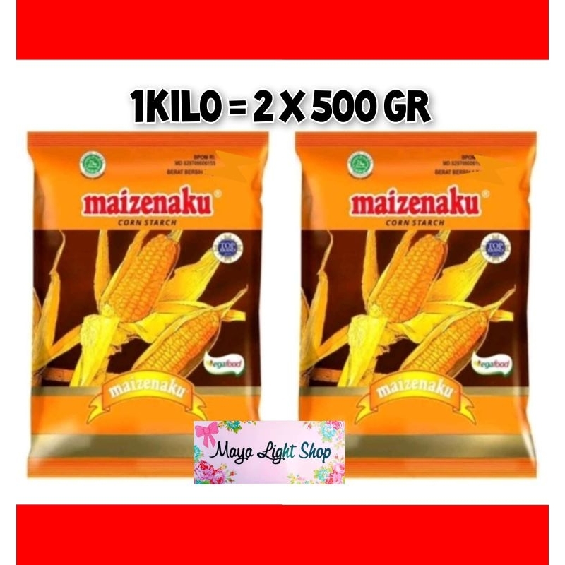 

Maizena 1kg tepung jagung maizenaku 500gr x 2 atau 250gr x 4pc murah corn starch halal maizena tepung kue kering cookies flour cake murah