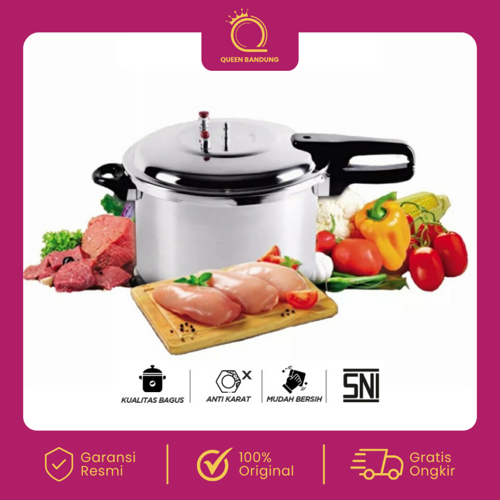 NIKO Panci Presto 12 Liter NK-12L Pressure Cooker Alumunium