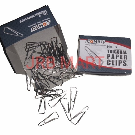 

Penjepit Kertas / Paper Clips Kecil / Trigonal Paper Clips No. 3 Combo