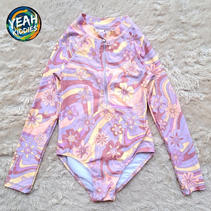 BAJU RENANG ANAK PEREMPUAN BIKINI COTTON ON KIDS SWIMWEAR SWIMSUIT SIZE 7 TAHUN MOTIF BUNGA