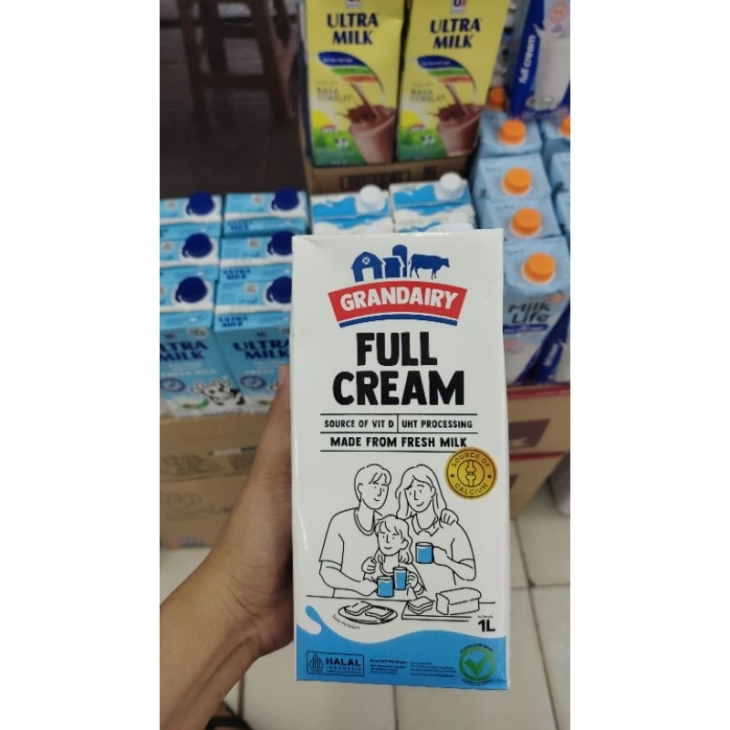 

GRANDAIRY FULLCREAM 1L/SUSU UHT GRANDAIRY/SUSU UHT FULL CREAM/UHT GRANDAIRY