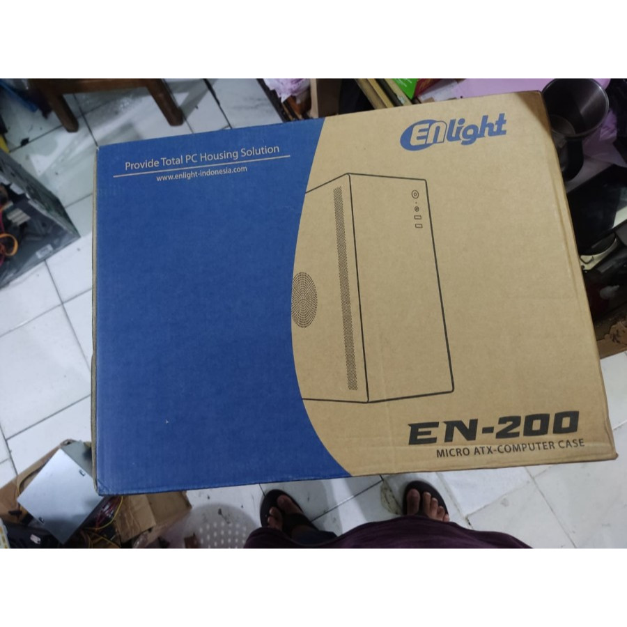 Casing ENLIGHT EN-200 - mATX Enlight EN 200 - Black Tanpa PSU