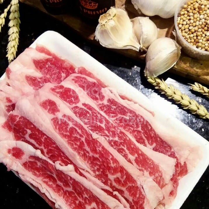 

TERLARIS DAGING AUS BEEF SLICE SHORTPLATE/ YOSHINOYA BEEF / YAKINIKU SLICE @500GRAM FROZEN TERMURAH TERBAIK