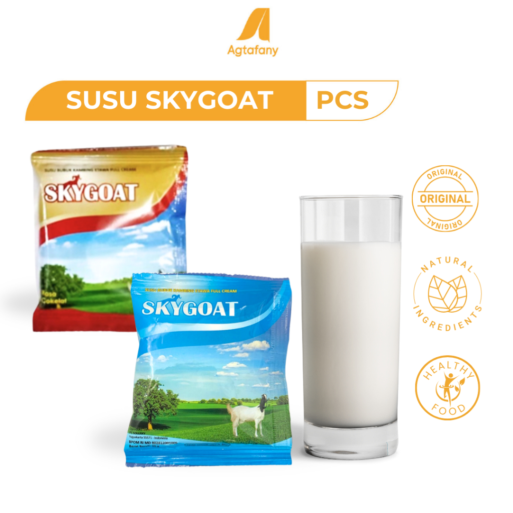 

Susu Kambing Etawa Skygoat Sachet | Susu Bubuk Full Cream Sky goat