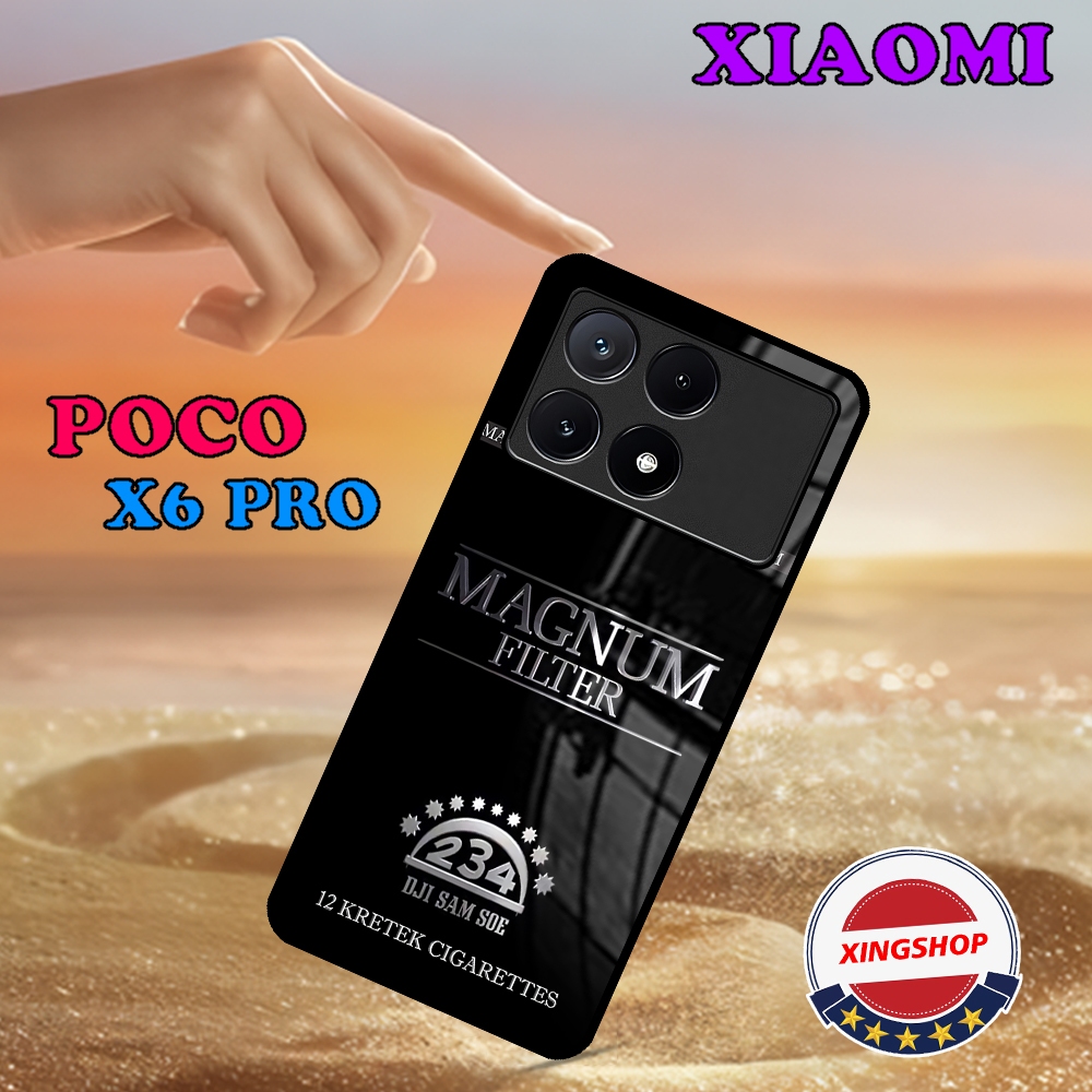 [a42]  Case Glossy XIAOMI POCO X6 PRO 5G | POCO X6 5G  |Casing Kilau CASE KEKINIAN Hp Motif ROKOK