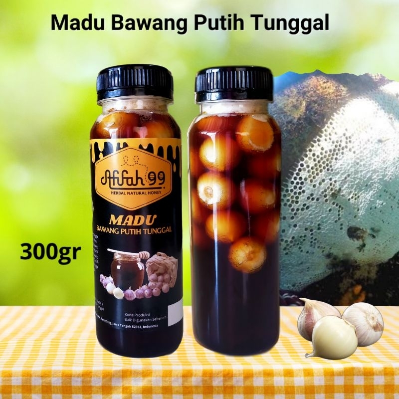 

Madu Bawang Putih Tunggal 300gr - Madu Bawang Lanang - Madu Bawang Tunggal Afifah 99