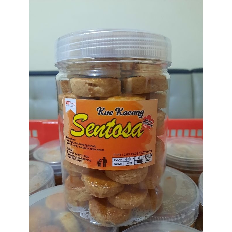 

Kue Kacang SENTOSA Oleh Oleh Khas Belitung Kemasan 450Gr