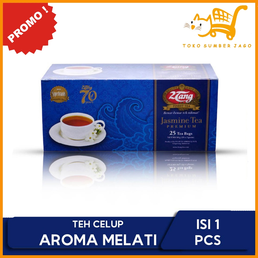 

2Tang Jasmine Tea Premium Amplop 50gr [1 box @25 Amplop/2 gr]