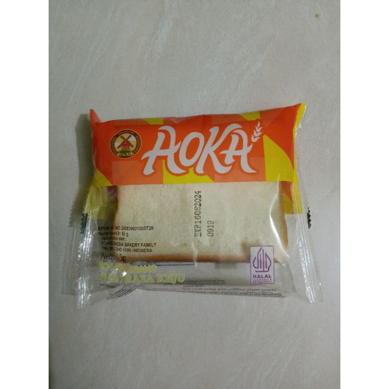 

Aoka Roti panggang rasa keju