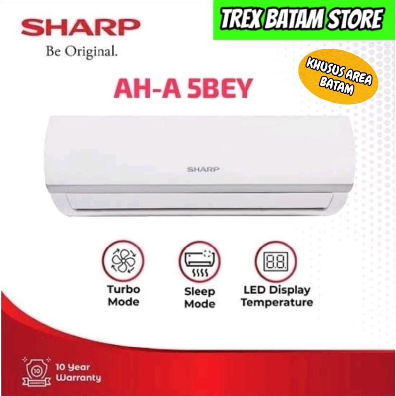 AC SHARP 1/2 PK STANDARD R 32 GARANSI RESMI [ HANYA AC ] BATAM