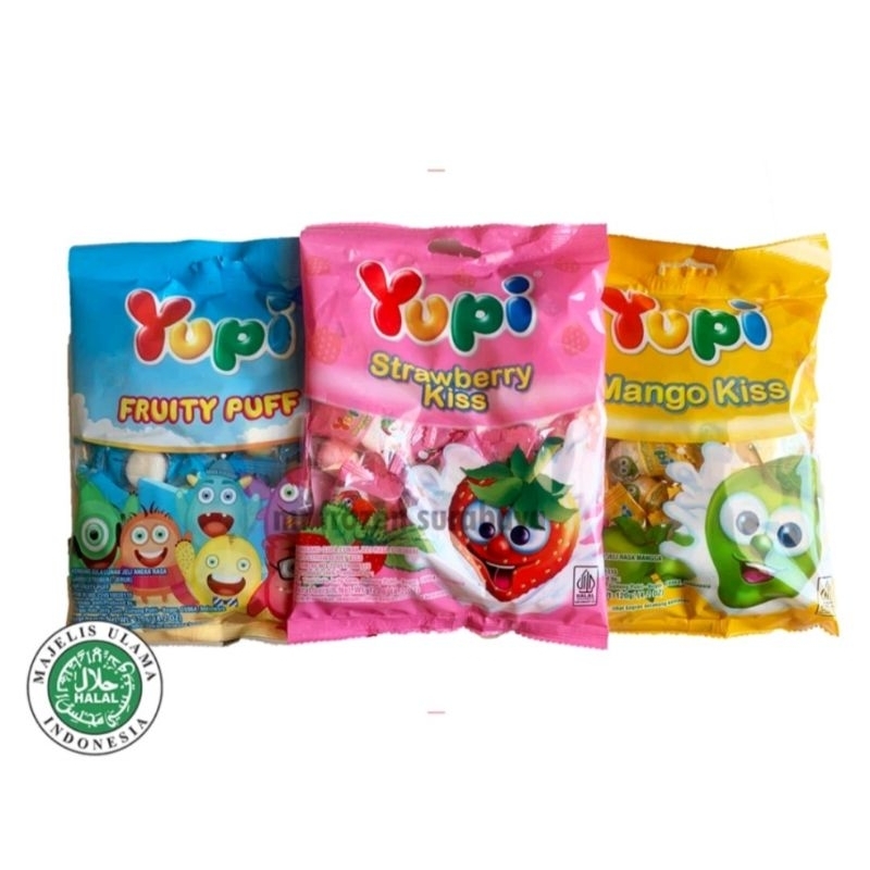 

Yupi Strawbery Kiss/Fuitty Puff/Mangga 120 gr