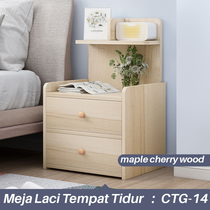 LOVE Rak Lemari Kayu Nakas Serbaguna Lemari Kecil Kabinet Penyimpanan Serbaguna