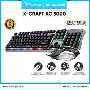 KEYBOARD MOUSE GAMING ALCATROZ X-CRAFT XC3000