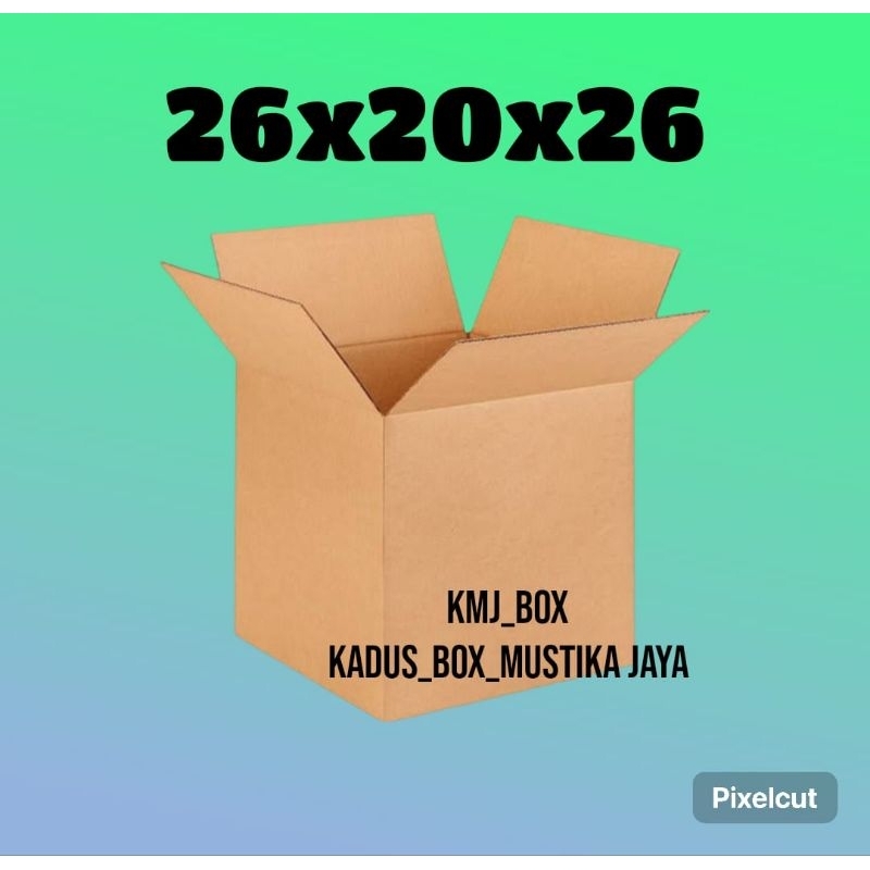 

Kardus box packing 26x20x26