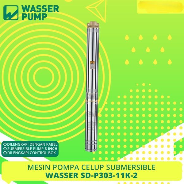Pompa Sumur Bor/Pompa Satelit/Submersible Pump 3 Inch Merk Wasser Pump