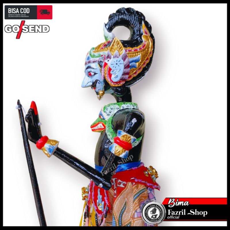 Wayang Golek Bima Pandawa 5 - Qualitas Premium 22|38|46 cm